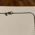 J.Crew Signed  Brass Tone Chain Necklace Feather Pendant With Rhinestone Photo 2