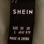 SheIn Green High Rise Pleated Wide Leg Business Career Trouser Pants Size 8/10 Photo 3