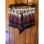 Mudd Boho Shorts Elastic Waist Lace Trim Beach Festival Summer Short Size Large Photo 2