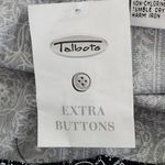 Talbots  Black and White Bandana Print Mini Wrap Skirt NWT Size 10 Wrap Skirt Photo 7