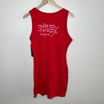 Ed Hardy Womens Retro Y2k Inspired Red Cobra Rib Tank Dress Size XL Photo 8