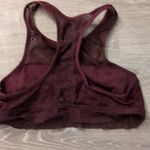 Aerie  burgundy lace racer back bralettes size large Photo 2