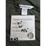 Athleta Seasoft HOODIE Bubble Hem Full Zip Aspen Olive Green Size LARGE Photo 13