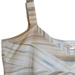 Tommy Bahama Striped Silk Sleeveless Tank Blouse Size 14 Photo 2