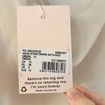 Missguided  Asymmetric Drape Midi Satin Dress in Cream Size 6 NWT Photo 4