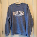 Oregon Coast Depoe Bay Crewneck Sweatshirt Cotton/Blend Womens Medium Blue Photo 0