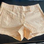 Striped orange and white Women's Shorts Size 2 Photo 0