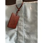 Ralph Lauren  Blue Canvas Tote Bag Logo Tag Preppy Coastal Old Money Photo 1
