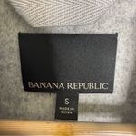 Banana Republic  Double-Face Wool-Blend Shirt Jacket Gray Size Small Photo 4