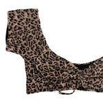 Oasis Bardot Bikini Top Leopard Animal Print Swim Beach Pink NWT Size UK12/US8 Photo 5