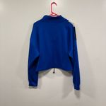 Sports Illustrated Blue and Black Colorblock Cropped Sweatshirt size XL Photo 5