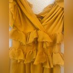 ASOS DESIGN Tiered Ruffle Dress, Mustard, 2 Photo 8