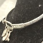 Brighton  Power of Pink Collectible Silver Bangle Bracelet with Collectible Tin Photo 4