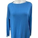 NEW Kit and Ace Burrow Blue Wool Long Sleeve Boat Neck Oversized Sweater Top M Size M Photo 0