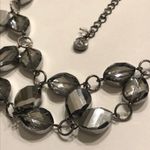 Vera Wang Simply  Gunmetal Gray & Silver Statement Necklace Photo 2