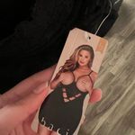 Sleek Black Satin Chemise with V Photo 1