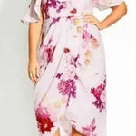 City Chic New! Sakura love maxi floral dress lilac/pink/magenta, plus size 22 Photo 0