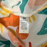 Everly Floral Tank Top Sleeveless Casual Summer Blouse White Orange Large Photo 3