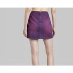 Wild Fable Women's Purple Coated Mid-Rise Notch Front Denim Mini Skirt Size 2 Photo 2