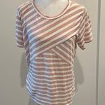 J.Crew NWT Neutral Striped Linen T Shirt Sz M Photo 0