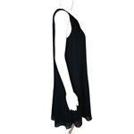 Loft  Dress Womens Small Black Pleated‎ Party Office Basic Neutral Minimalist Photo 1