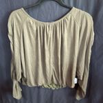 HYFVE Green long sleeve lined crop top Photo 1