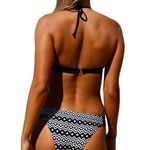 Boutique Geometric black & white padded cup bikini Photo 2