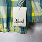 a.n.a  New Approach Gingham Plaid Green crop top size medium Photo 3