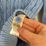 Ll bean cotton cableknit cardigan Blue Size M Photo 4