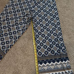 Melissa Paige Palazzo Pants 1X Geometric Border Print Boho Resort Wide Leg Chic Photo 4