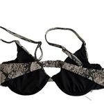 ANDIE NWT The Sicily Top Snakeskin Underwire Swim Removable Cups M Grey #3667 Photo 10