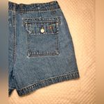 Faded Glory  Blue Jean Shorts with Colorful Accents Photo 4