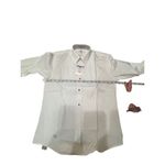 After Six After 6 Womans White Waitress tuxedo blouse Sz 4 NWT Photo 5