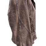Anev Light Plum Purple Embellished Corduroy Jacket Zipper Detail Size Medium NEW Photo 14