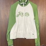 Aeropostale Varsity Athletics Woman’s Green & White Sporty Jacket Size XL Photo 0