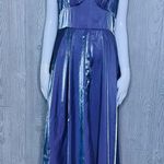 Romwe Nwt  Solid Metallic purple Cami Dress holographic color shifting dress sm Photo 6