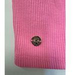 Lilly Pulitzer Cropped Top Minnie Knit Ribbed Confetti Pink Metalic Size Large Photo 5