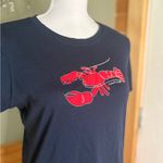 Vineyard Vines  Navy Tee with Red Lobster Graphic Photo 1