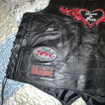 Women's Diamond Plate Black Leather Biker Vest with Patches Sz Large Photo 12