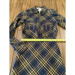 Veronica Beard  Roberta Plaid Long Sleeve Ruffle Flannel Mini Dress US 2 NWT Photo 3