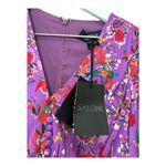 NWT Saloni Eve Mini Button Lilac Pimpernel Purple Floral Prairie Dress Size 0 Photo 2