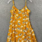 Modcloth On Cloud Nineties Shift Dress Floral Yellow Women's Small Photo 0