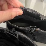 XOXO Booties Black Faux Velvet Suede Felt 3 inch Heel Ankle Boots Womens 7 Side Zip Photo 7