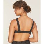 ANDIE Swim x Demi Moore The Monaco Bikini Top in Black and Gold NWT Photo 4