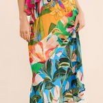 Farm Rio Mixed Flowery Ruffle One Shoulder Dress - multi - large *IR* $320 MSRP Photo 0