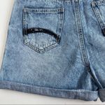 Desigual Women’s High Waisted Leopard Sequins Embellished Mom Denim Shorts 4 Photo 6