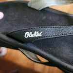 Olukai Flip Flops Womens Size US 6 Black Thong‎ Straps Beach Minimalist Casual Photo 6