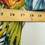 Tori Richard  Uniforms Teal Blue Palm Leaf Print Hawaiian Button Down Shirt S Photo 9