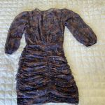 Veronica Beard Kerri Paisley Silk Ruched Mini Dress Photo 8
