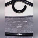 American Eagle Outfitters Gray Fitted Crop Tee Photo 2